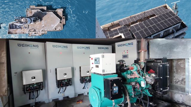 Das Ostchinesische Meer Jigujiao Energiespeicherprojekt